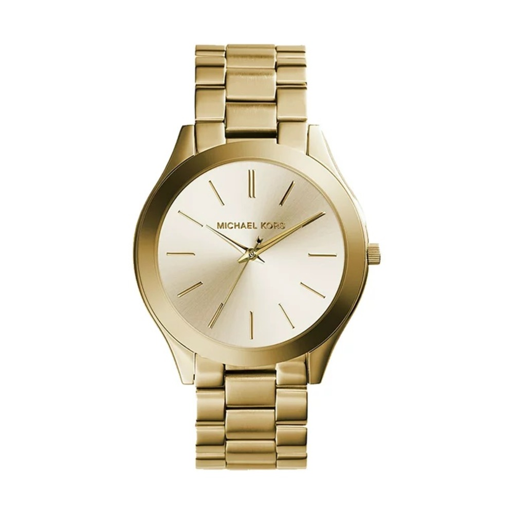 Michael Kors Women’s Slim Runway Gold-Tone Watch